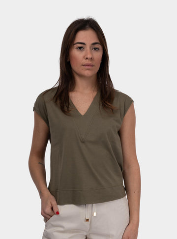 Maglia donna scollo v 60246/80566 485 GRAN SASSO 