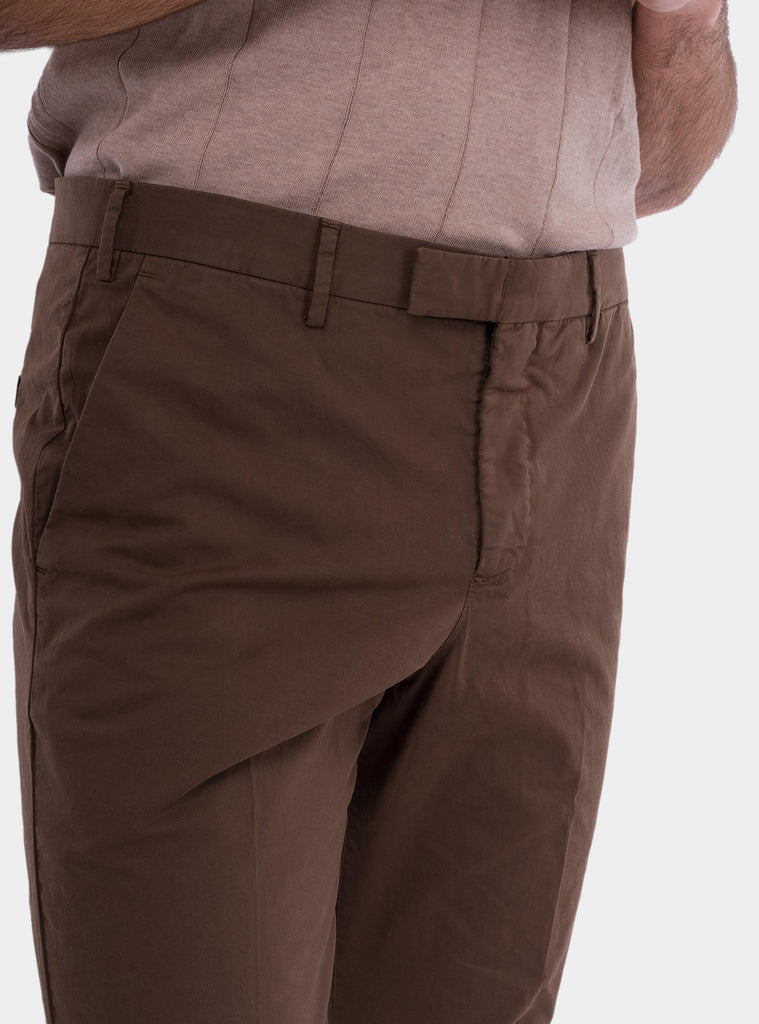 Pantaloni Master in gabardina stretch marrone ATMAZ00CL1GL04 Y174 PT PANTALONI TORINO 