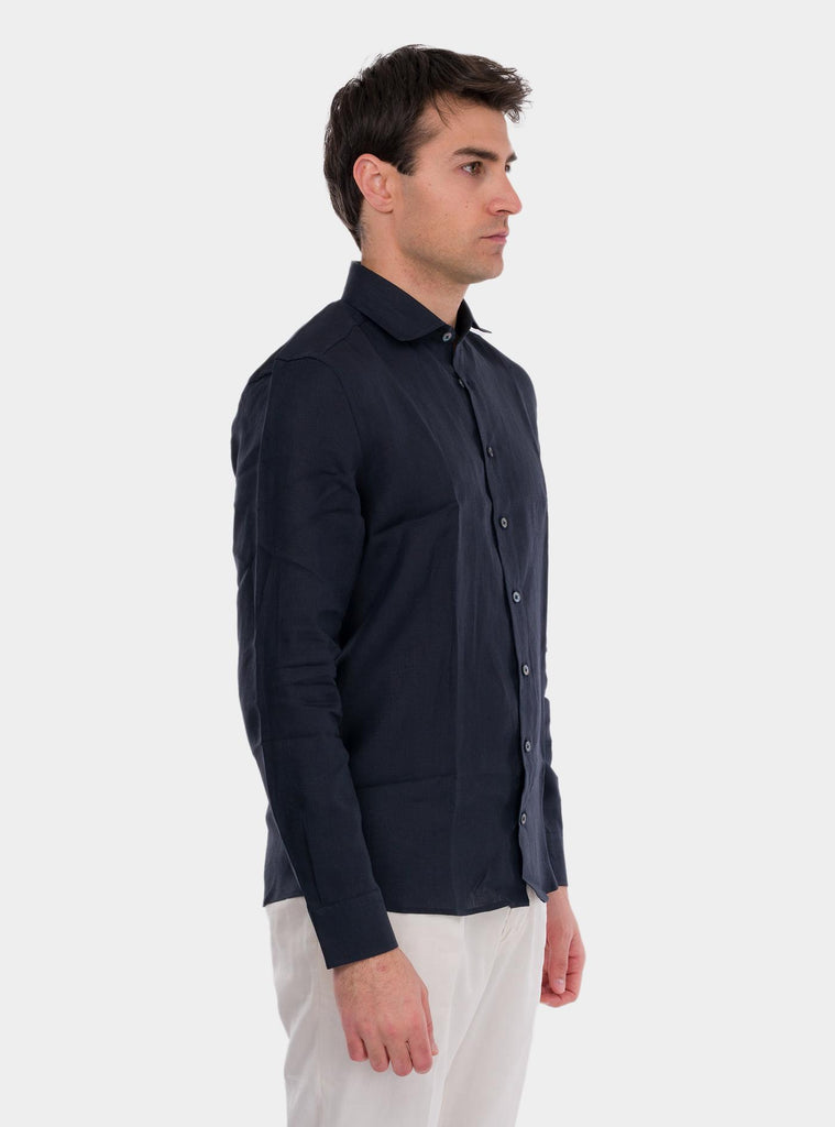 Camicia uomo in puro lino 61121/50001 598 GRAN SASSO 