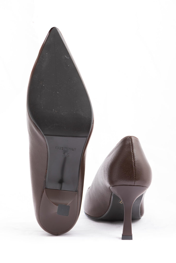 Decollété in nappa Marrone 5108 T.MORO BAile 