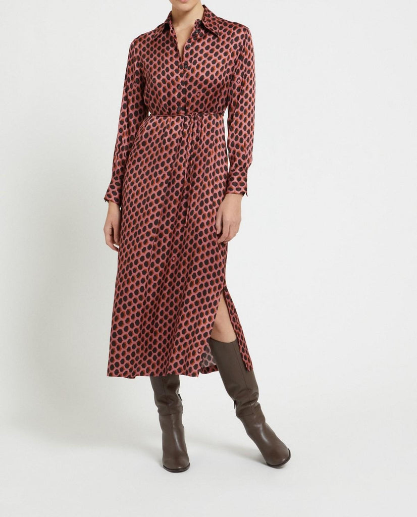 Abito lungo con scollo polo Mouve Wood DA5295 MOUVE WOOD OTTO D'AME 