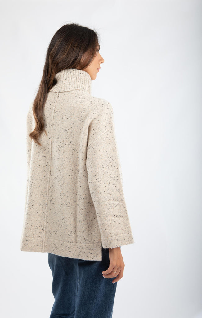 Maglia dolcevita in lana con spacchi 521SD53032 S2128 ALESSIA SANTI 