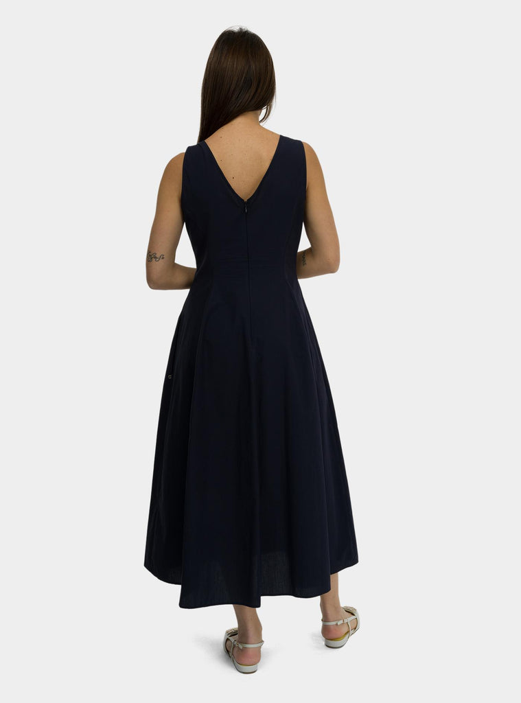Abito midi in popeline Blu DA5202 NIGHT OTTO D'AME 