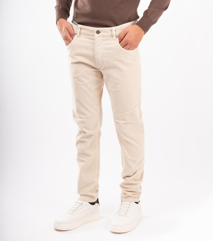 Pantaloni in velluto stretch Panna TP05B0 TT33T0 Y011 PT PANTALONI TORINO 