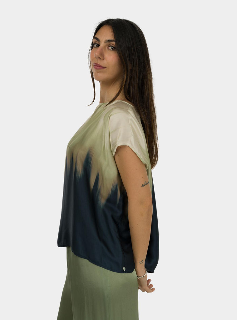 Maglia in viscosa stampata TC5139 NIGHT OTTO D'AME 