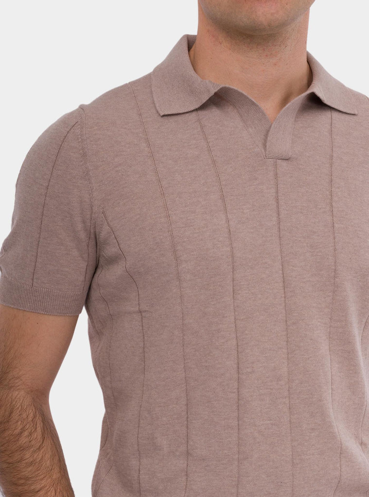 Polo uomo a mezza manica beige 57191/20660 101 GRAN SASSO 
