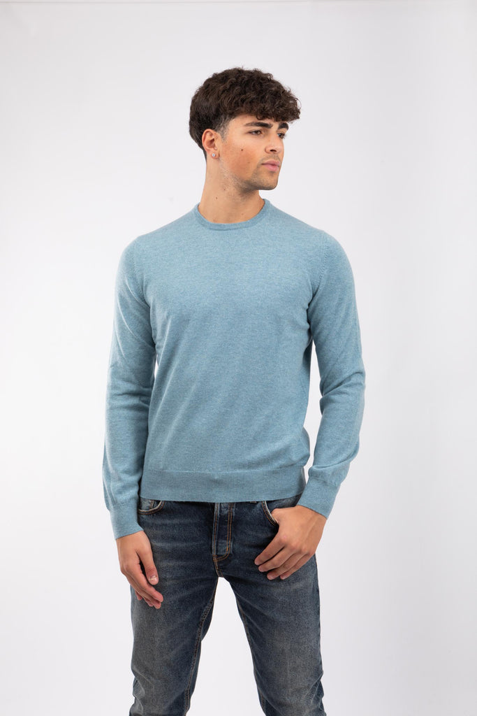 Maglia uomo cashmere Ceruleo 55167/15590 523 GRAN SASSO 
