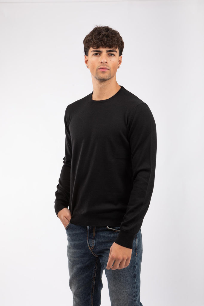 Maglia paricollo Nero 55167/14290 099 GRAN SASSO 