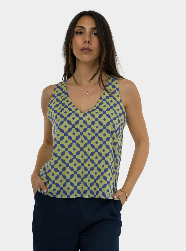 Top smanicato Platano SS25608T056 PLATANO NIU 