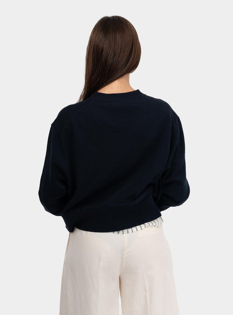 Cardigan in misto viscosa Blu DK8093 UNICA OTTO D'AME 