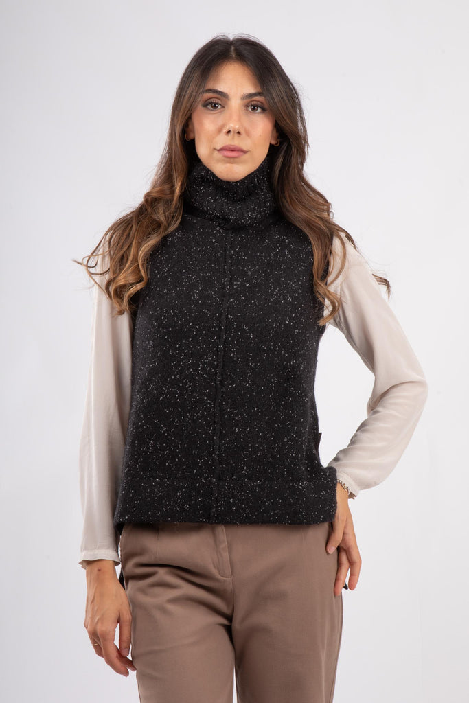 Gilet in maglia di lana 521SD53030 S3000 ALESSIA SANTI 