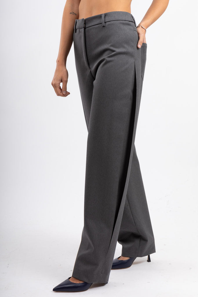 Pantaloni Paola in lana Grigio VSPLZ00STD SD74 0230 PT PANTALONI TORINO 