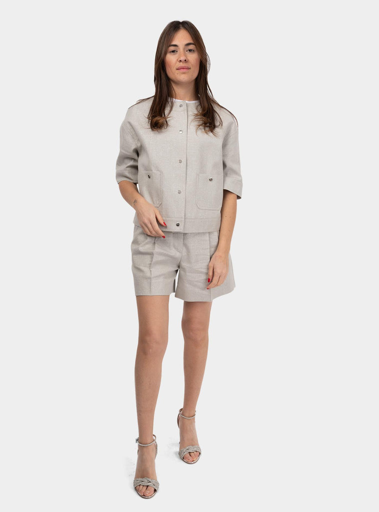 Short svasato Argento FAVILLA 002 MAX MARA 