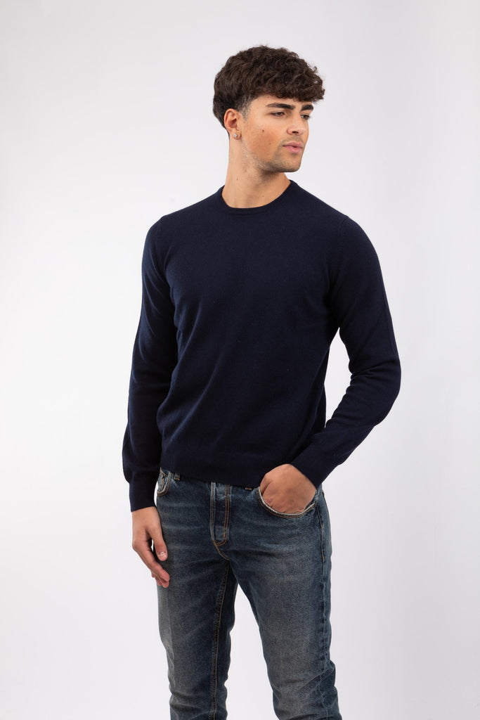 Maglia uomo cashmere Blu 55167/15590 598 GRAN SASSO 