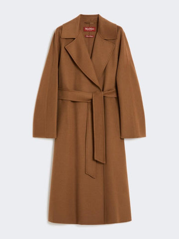 Cappotto in lana cachemire e seta Nocciola CLES 058 MAX MARA STUDIO 