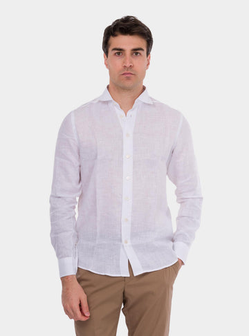 Camicia uomo in puro lino 61121/50001 001 GRAN SASSO 