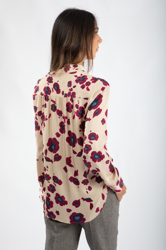 Camicia in raso stampato 521SD45046 529016-04 ALESSIA SANTI 