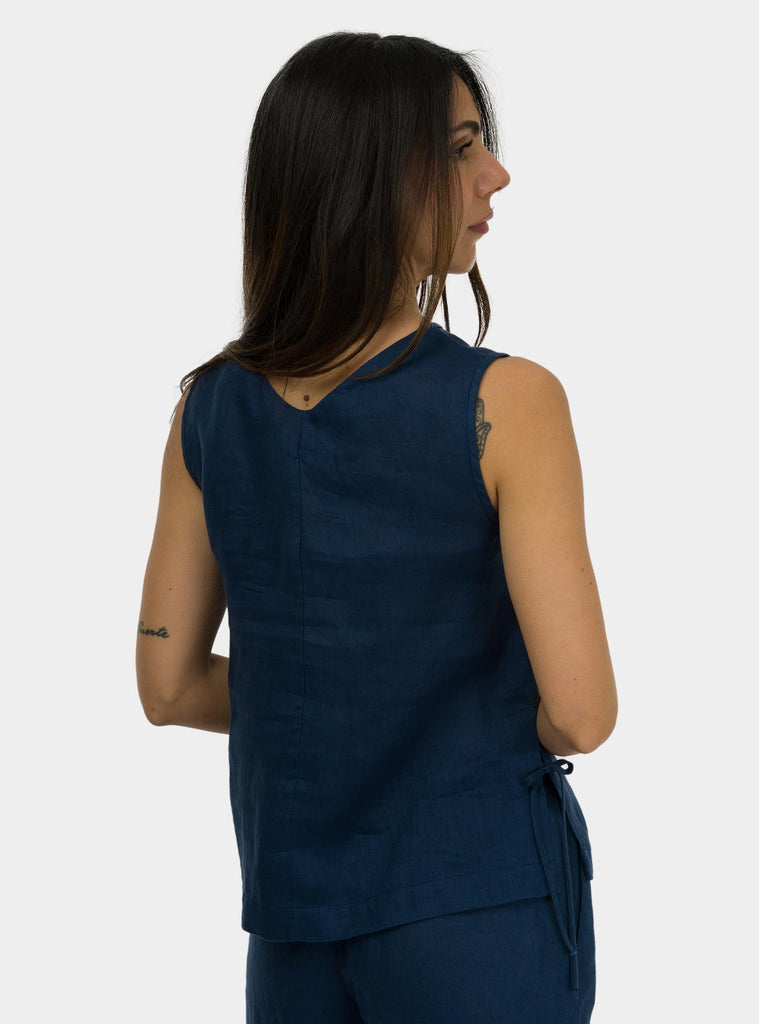 Maglia smanicata Blu DT9187 NIGHT OTTO D'AME 