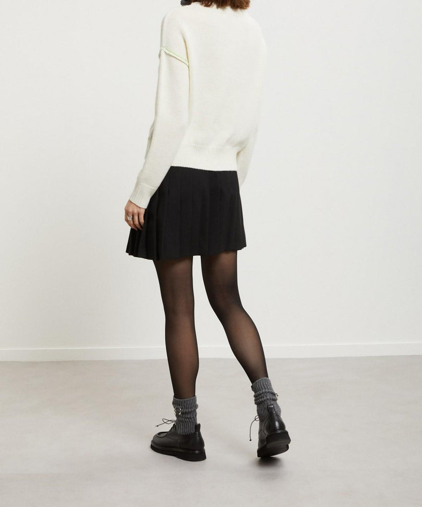 Gonna corta a pieghe Nero DN6246 NERO OTTO D'AME 