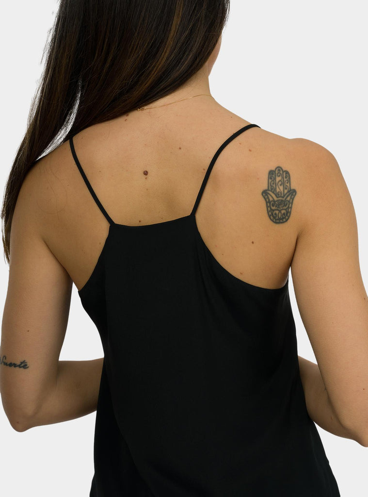 Top in misto seta Nero DT9144 NERO OTTO D'AME 