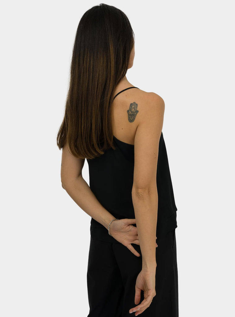 Top in misto seta Nero DT9144 NERO OTTO D'AME 