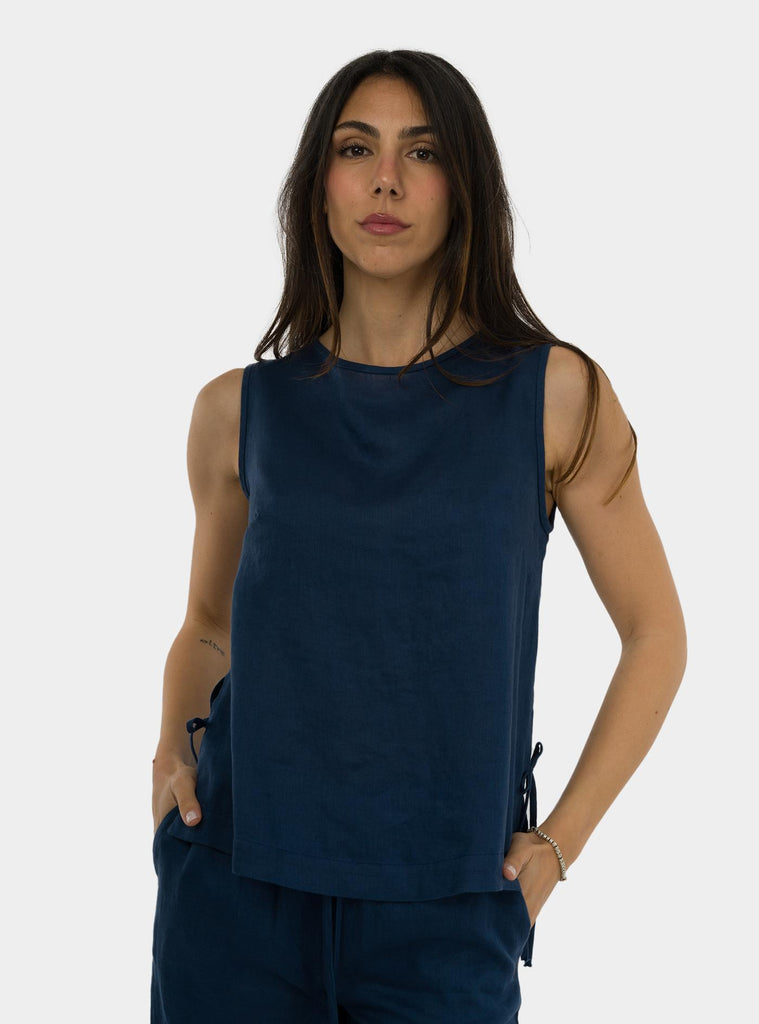 Maglia smanicata Blu DT9187 NIGHT OTTO D'AME 