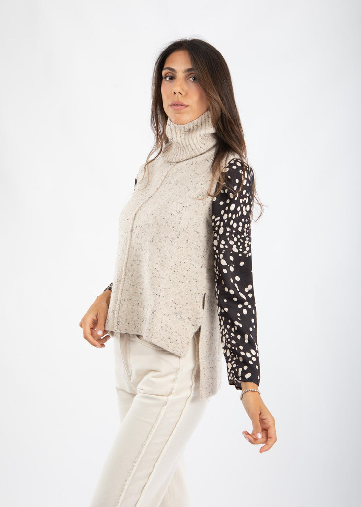 Gilet in maglia di lana 521SD53030 S2128 ALESSIA SANTI 