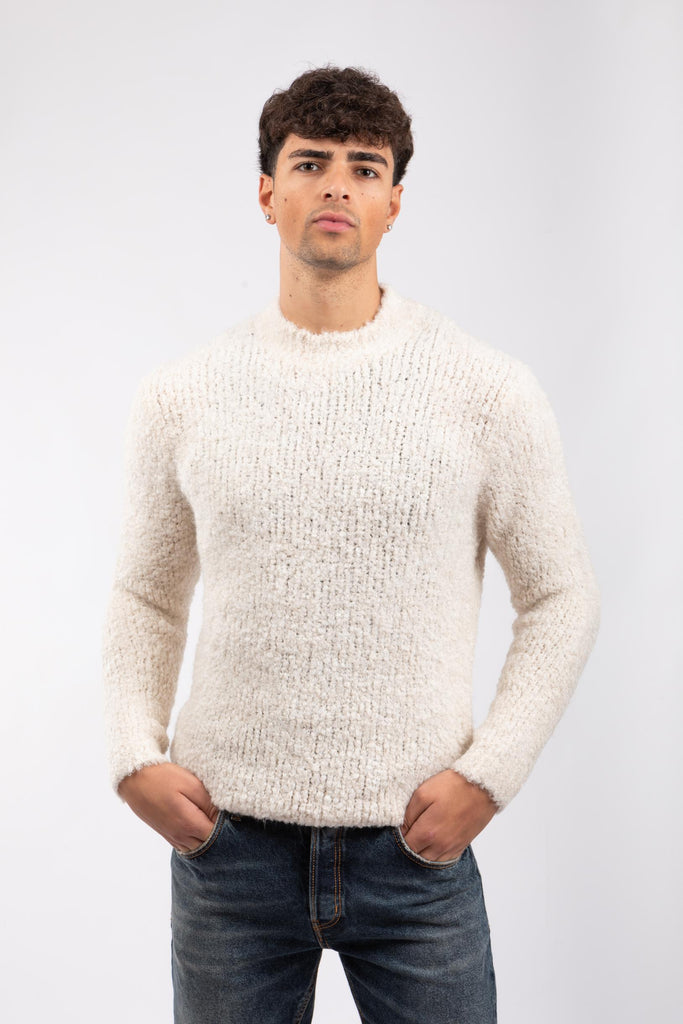 Maglione testurizzato Panna BRAYS PWI25-06 800 TAGLIATORE 