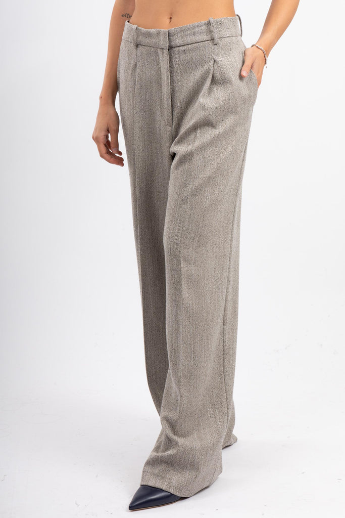 Pantalone con pinces beige P1P01 0703 JACQUER 