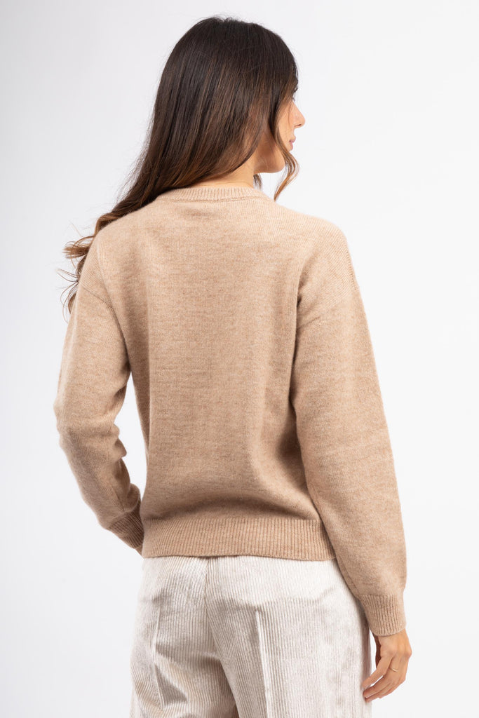 Maglia in lana seta cashmere lurex S99391F07 9283H 46H PESERICO 