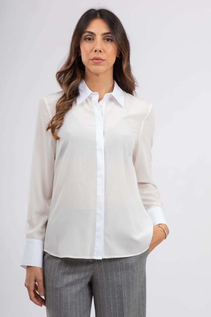 Camicia collo a vela S06700 7325H 03H PESERICO 
