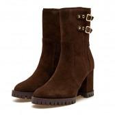Stivaletto Enrica Testa di Moro F5EVERY03/SUE DARK BROWN APEPAZZA 