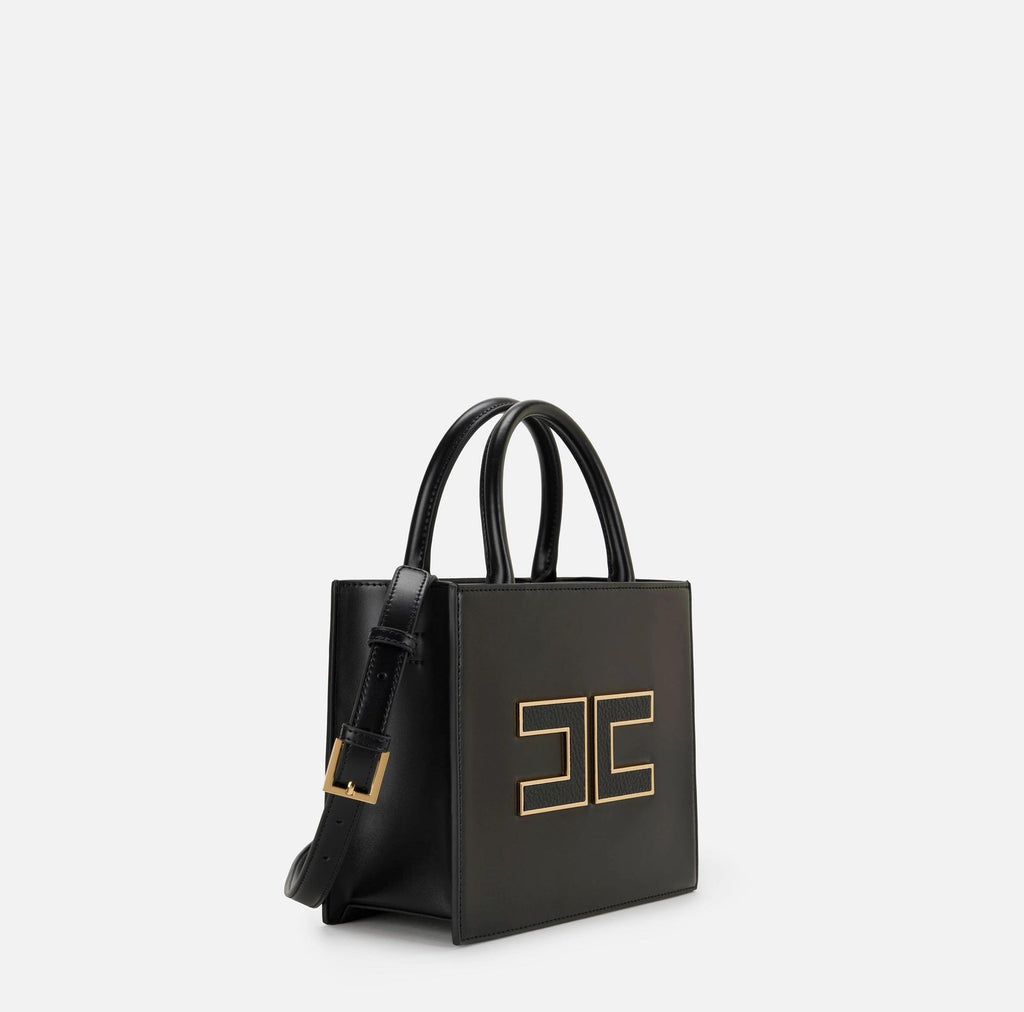 Tote piccola con logo Nero BS33A56E2 110 NERO ELISABETTA FRANCHI 
