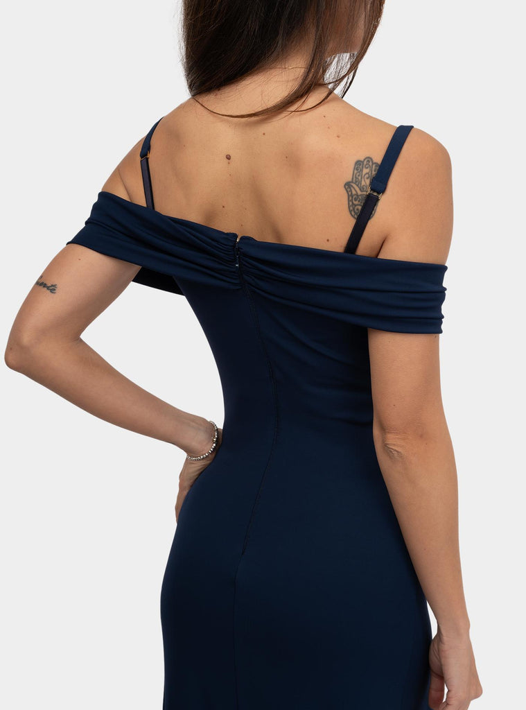 Abito Red Carpet in jersey crêpe con corsetto Oltremare ABR0851E2V800 DC8OLTREMARE ELISABETTA FRANCHI 