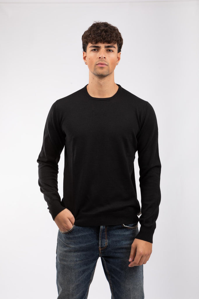 Maglia paricollo Nero 55167/14290 099 GRAN SASSO 
