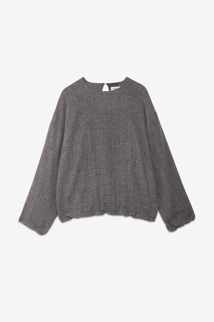 Blusa fluida grigio DC5199 VAR,UNICA OTTO D'AME 