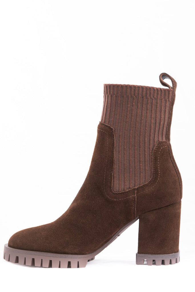 Stivaletto Enrica Testa di Moro F5EVERY03/SUE DARK BROWN APEPAZZA 