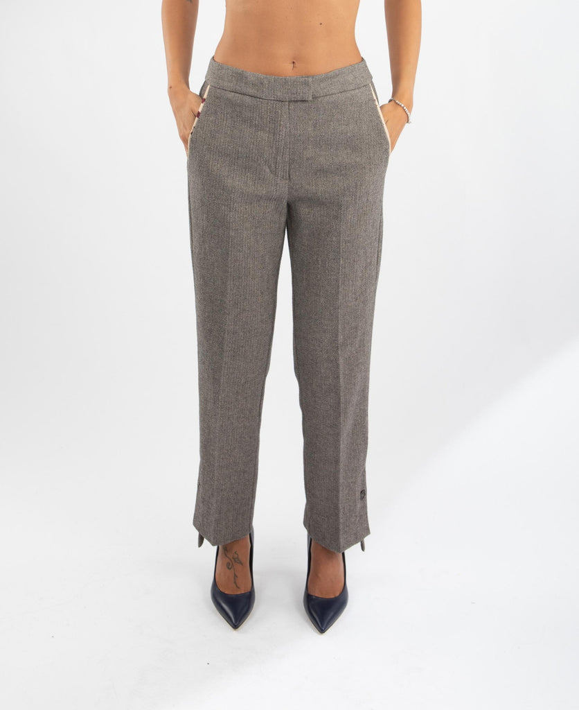 Pantaloni in cotone con piega 521SD25017 529022-01 ALESSIA SANTI 