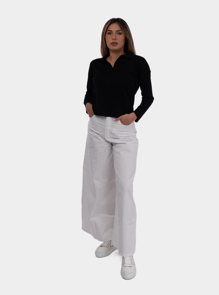 Pantalone Gemma in cotone Bianco GEMMA-2 000 GOD SAVE DENIM 
