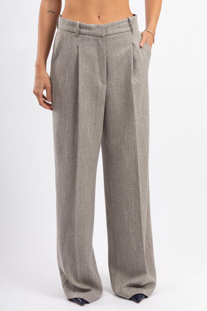 Pantalone con pinces beige P1P01 0703 JACQUER 