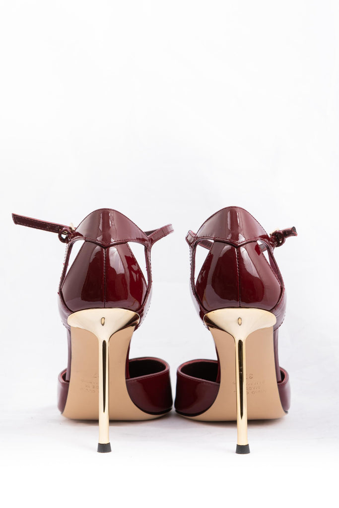 Decolletè in vernice bordeaux 352553HL/17 6 NINALILOU 