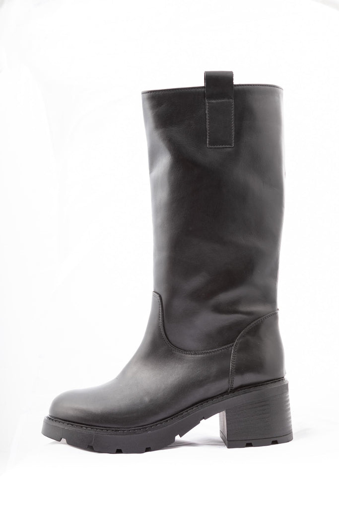 Stivale in Pelle Nero 211 VELOUR NERO KOBRA 