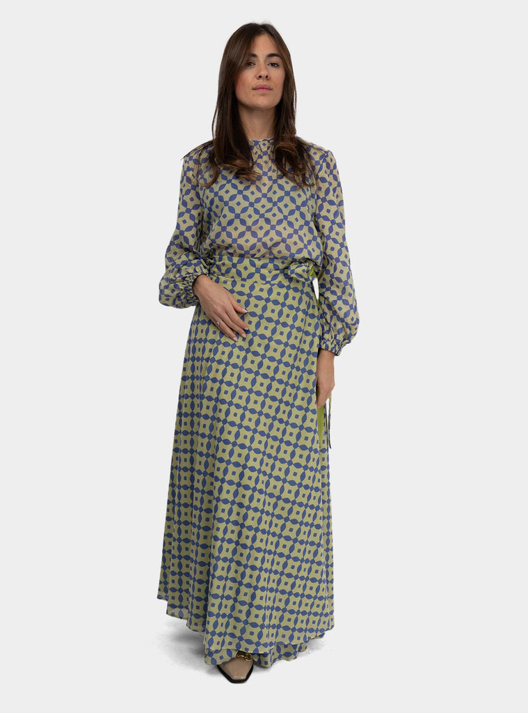 Gonna pareo fantasia geometrica Multicolor SS25429T59 PLATANO NIU 