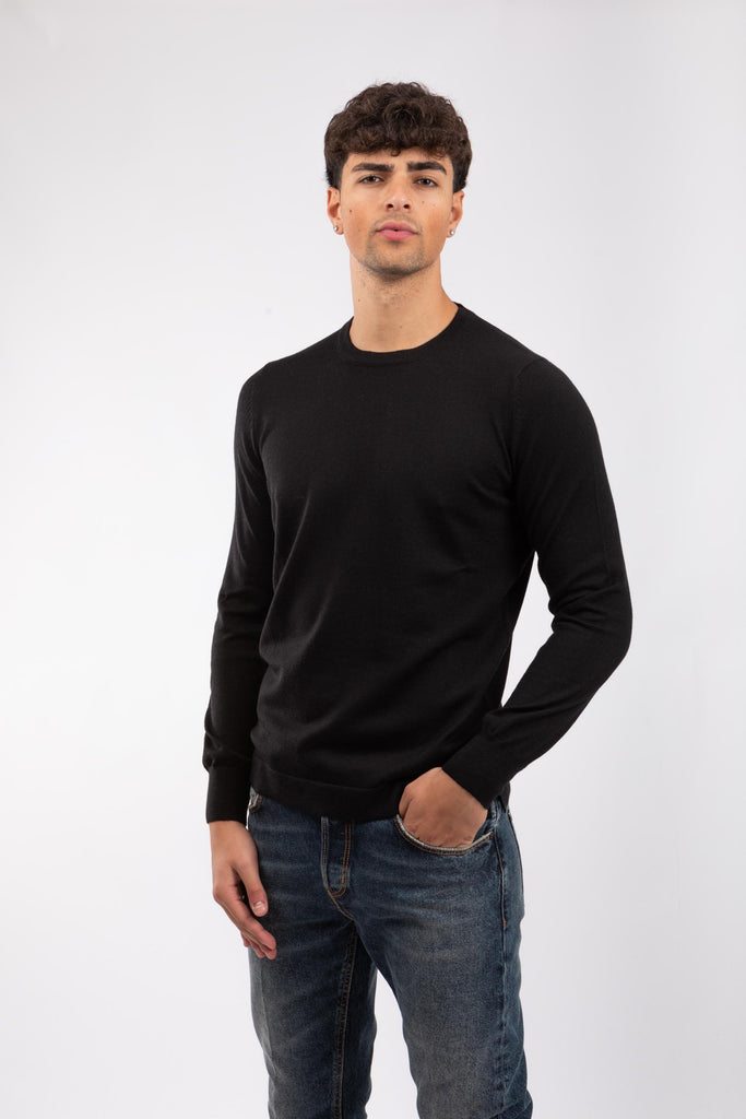 Maglia girocollo Nero 57129/14820 099 GRAN SASSO 