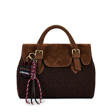 Borsa in cotone boucle Testa di Moro SIENNA BOUCLE H01 VIAMAILBAG 