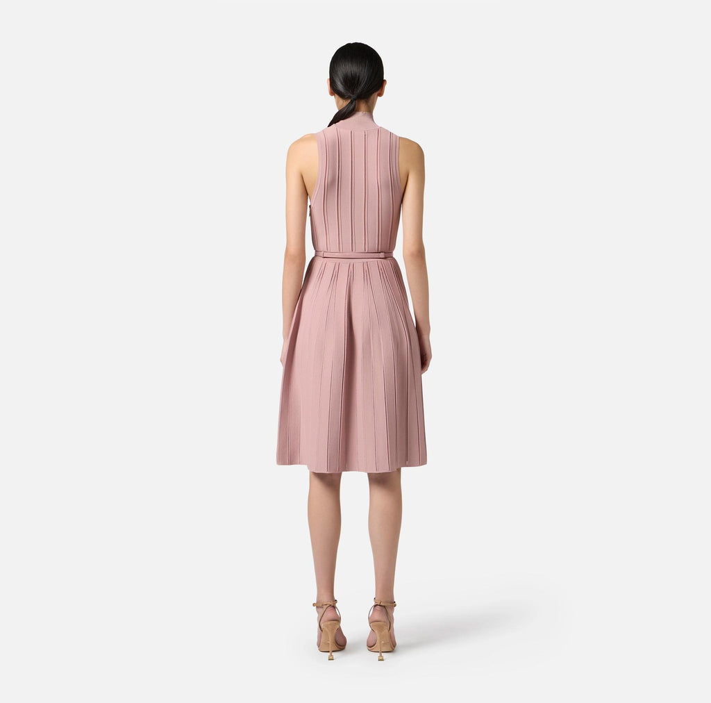 Abito in maglia con trama à jour AM02S56E2 EA6 SUNRISE ELISABETTA FRANCHI 