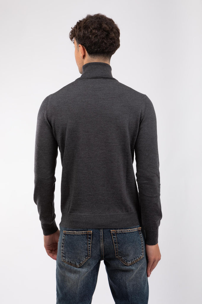 Maglia uomo a collo alto Grigio scuro 55157/14290 098 GRAN SASSO 