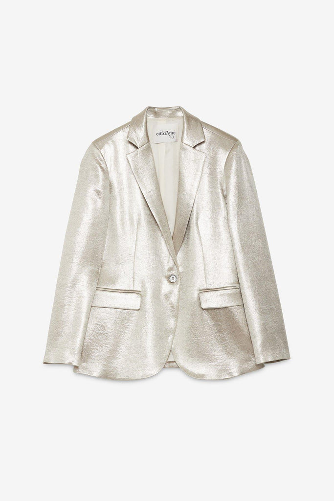 Giacca monopetto effetto luce DG6166 VAR UNICA OTTO D'AME 