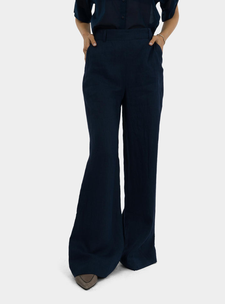 Pantalone a campana Oceano SS25208T032 OCEANO NIU 