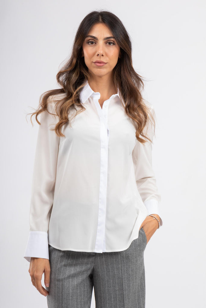 Camicia collo a vela S06700 7325H 03H PESERICO 